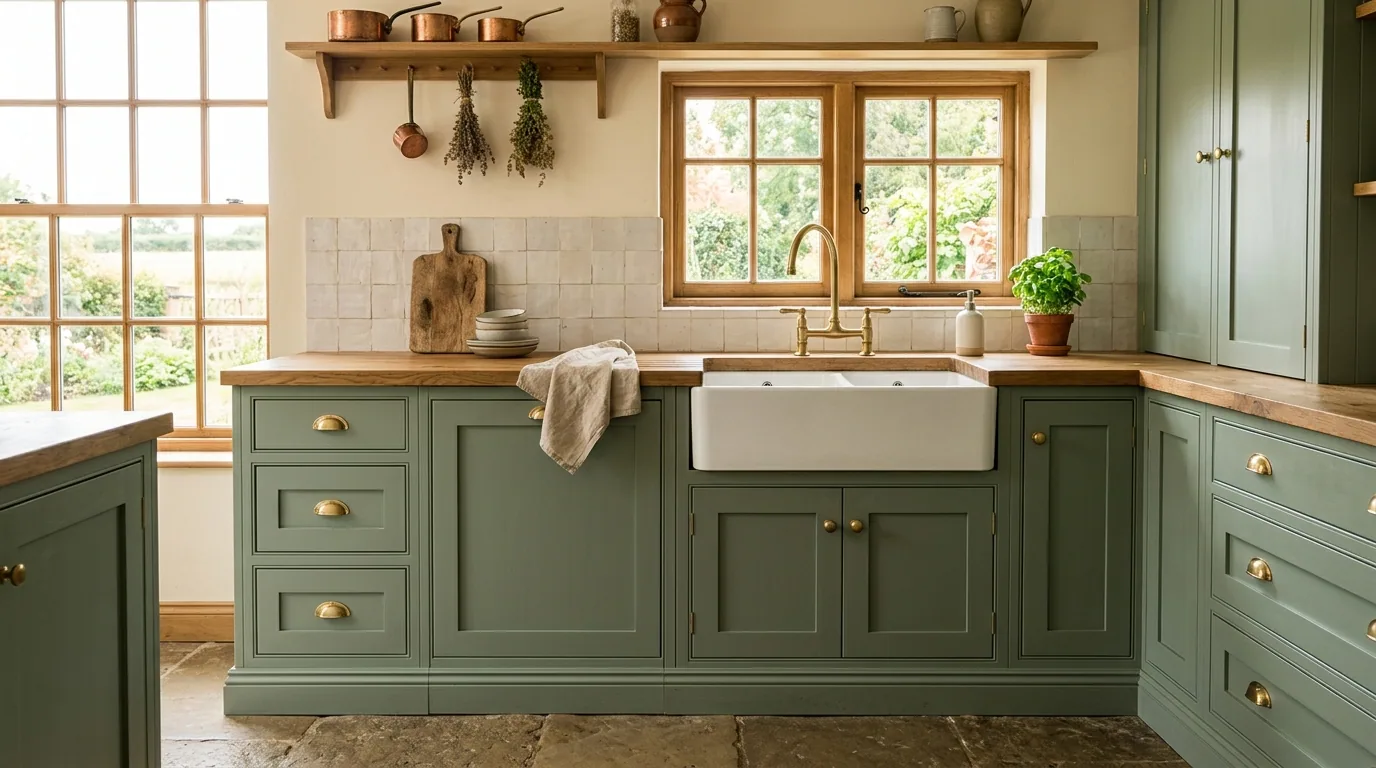 The finished result of professional cabinet painting: the completed work looking clean, correct and — Lawton, OK