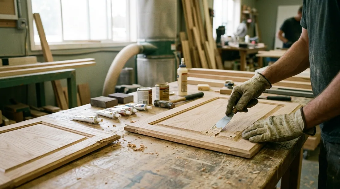 Loose joints, chipped edges, and blown-out screw holes get fixed first — Lawton, OK